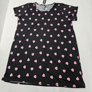 Steve Madden Black and Pink Pajama Dress